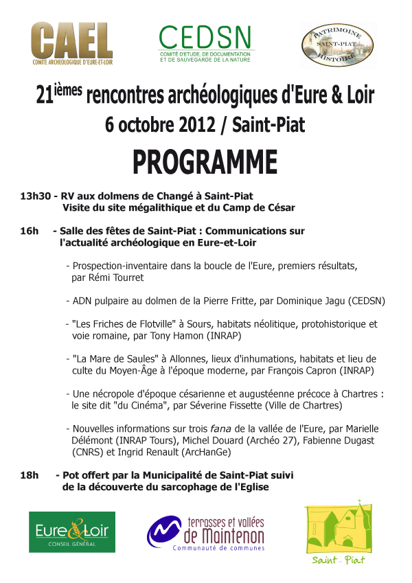 Résumés des rencontres archéologiques du CAEL 2012