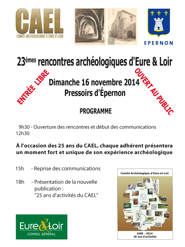 Résumés des rencontres archéologiques du CAEL 2014