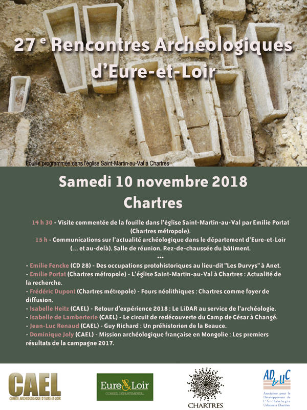Résumés des rencontres archéologiques du CAEL 2018