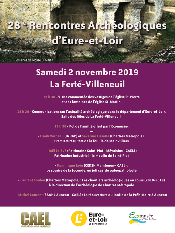 Résumés des rencontres archéologiques du CAEL 2019