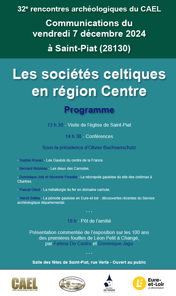 Résumés des rencontres archéologiques du CAEL 2024